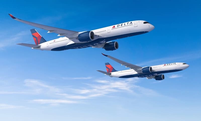 Delta gbadoro netwọk ogologo oge site na A330‑900s 16 na A350‑900s 15
