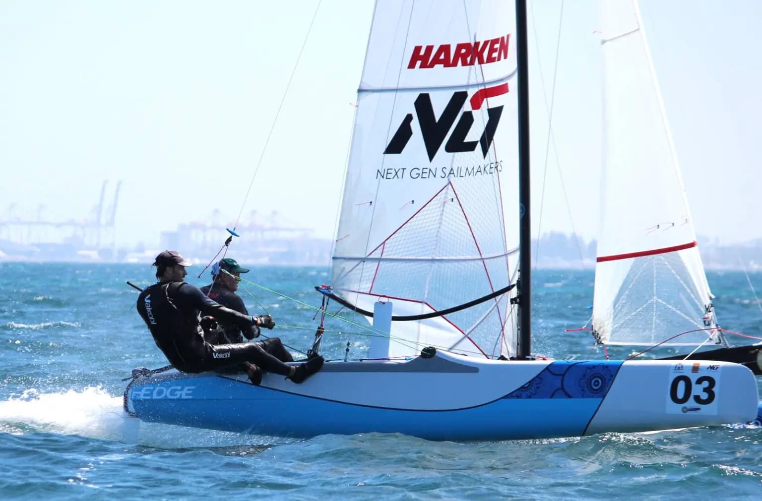 Burvill & Puttman Secure F18 World Crown in Windy Jervoise Bay