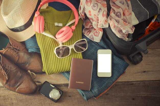 Pack with a 3-item carry-on: clothing, adapters, meds
