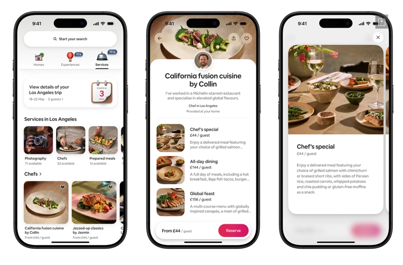 Airbnb erweitert sein Angebot mit neuen Luxusdiensten und verbesserter App