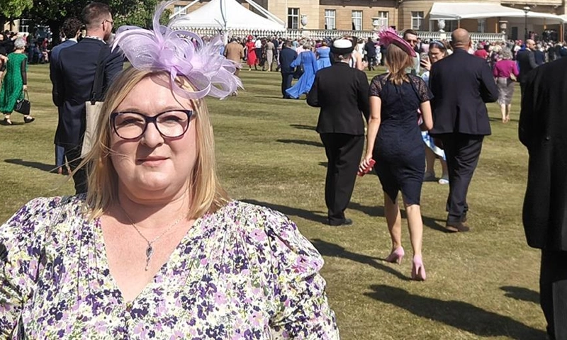 Honoring Vicki Wolf at the Royal Garden Party at Buckingham Palace for Contributions to Education and Tourism