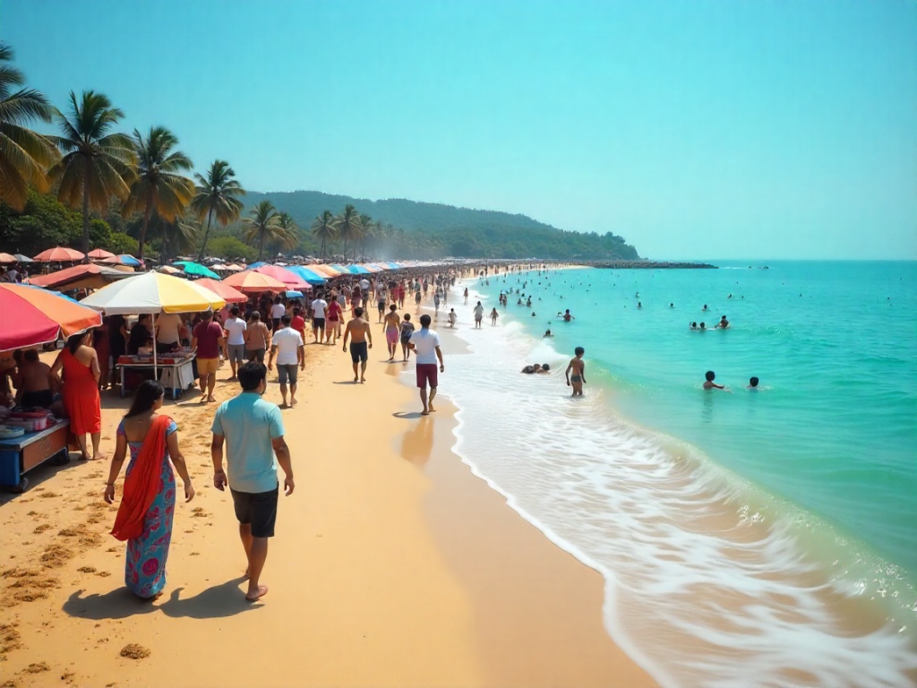 Goa Experiences a Tourism Surge with Over 54 Lakh Visitors in Early 2025