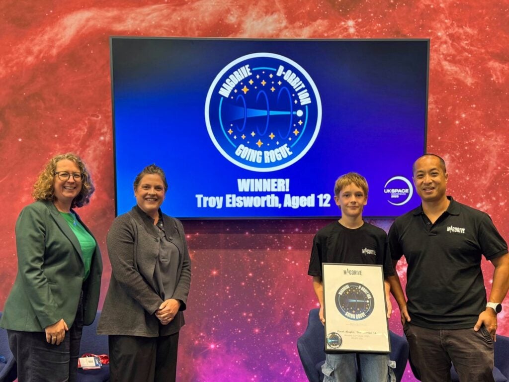 Troy Elsworth’s Winning Mission Patch Design at the UK Space Conference