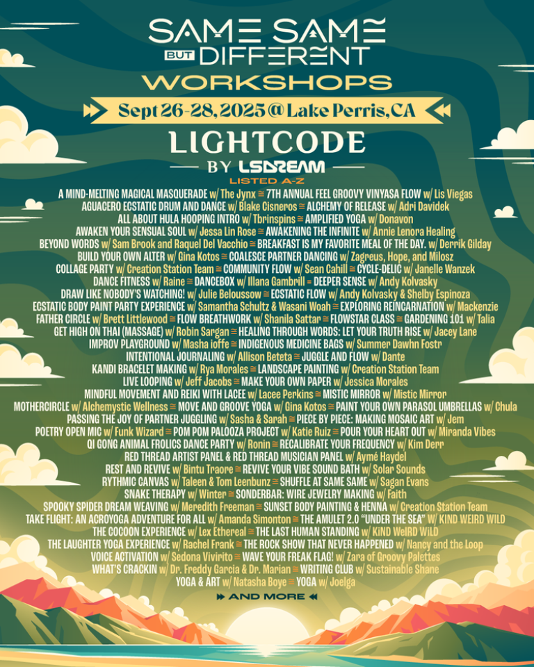 Workshops and Artists to Attend at the Same Same But Different Festival 2025