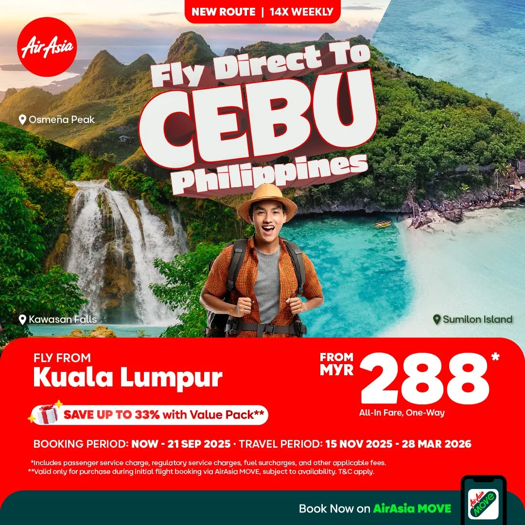 AirAsia Expands in the Philippines by Launching Cebu Hub With Twice Daily Flights to Kuala Lumpur