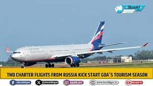 Sezóna špičky turistiky v Goa začíná novým ruským charterovým letem a rostoucími mezinárodními spojeními