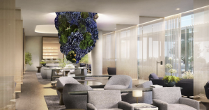 Ervaar de elegantie van Riyadh Air’s nieuwe Hafawa Lounge, een premium luchthaven oase op King Khalid International Airport.