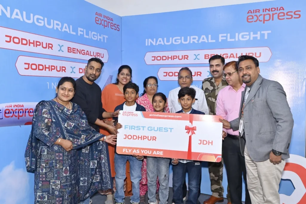 Air India Express lanserar dagliga flygningar som förbinder Jodhpur och Udaipur med Bengaluru och Delhi