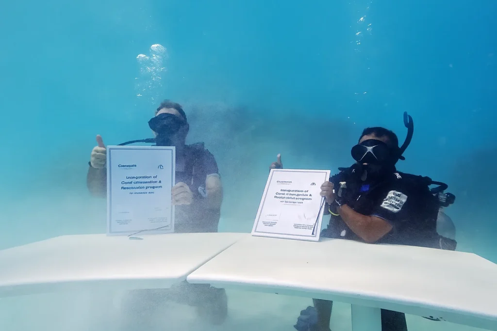 How CROSSROADS Maldives and Maldives Islamic Bank Join Forces to Restore Coral Reefs