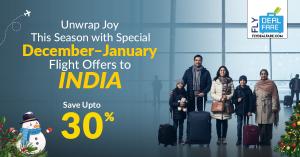 Unlock Special Winter Airfare Deals from USA and Canada to India for Festive Season Travel