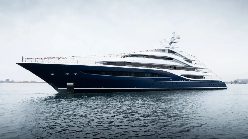 Turquoise Vento (87.7m) debuts from Pendik as Turkey’s largest yacht by volume