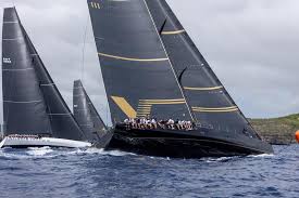Nelson's Cup Day 1 — Maxi Fleet Battles Through a Sudden Squall off English Harbour