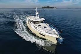 N57 Realm completes icy seatrial near Solomons Island with Southeast Nordhavn representative Garrett Severen