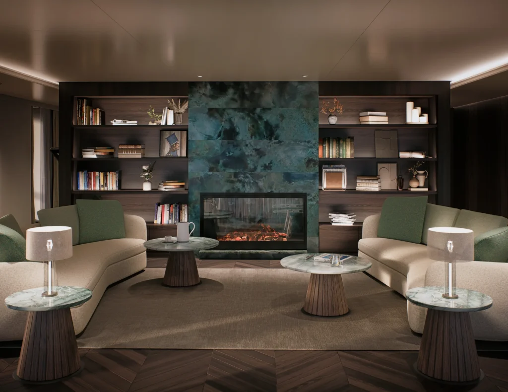 Crystal Grace debuts a 1,950 sq. ft. Owner's Suite with nearly 2,000 sq. ft. veranda.