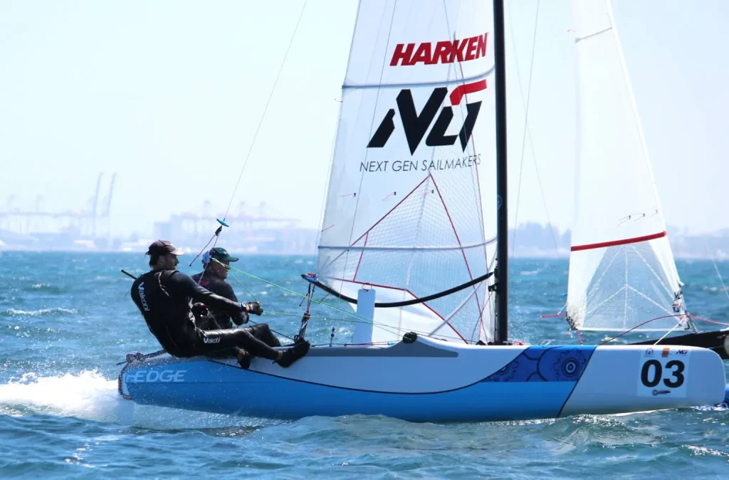 Burvill & Puttman Secure F18 World Crown in Windy Jervoise Bay