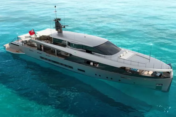 ARES Yachts Spitfire 50.55 m：航空线条、混合动力与租赁潜力