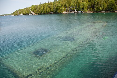 Wraki i możliwości podziwiania w Fathom Five National Marine Park, Georgian Bay