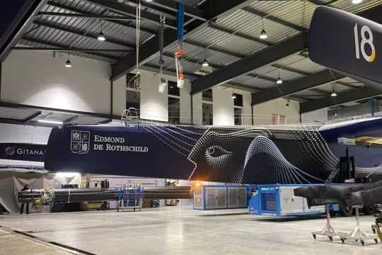 Maxi Gitana 18 launched and begins intensive commissioning for Route du Rhum 2026