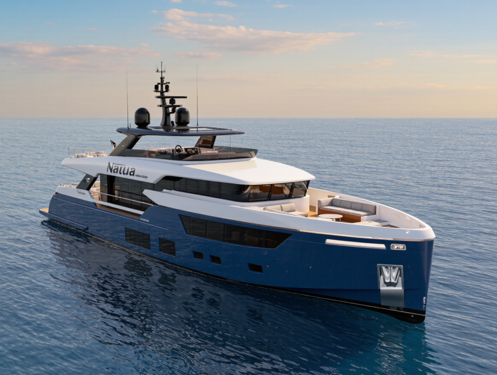 Tartaruga — Cantiere delle Marche tarafından üretilen, 32.6 metrelik Uzun Menzilli Seyir Gemisi Nauta Air Hull No.6